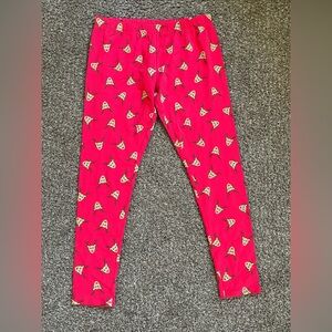 No Boundaries Red Reindeer Pattern Leggings